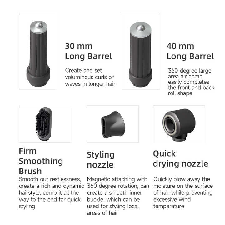 airevé - Premium Multi Air Styler And Dryer (Compares to Airwrap™)